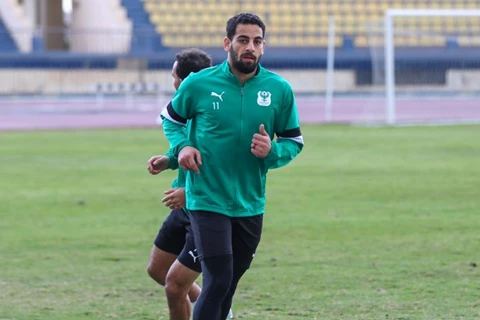 المصري يعلن إصابة محمد الشامي بقطع في الرباط الصليبي